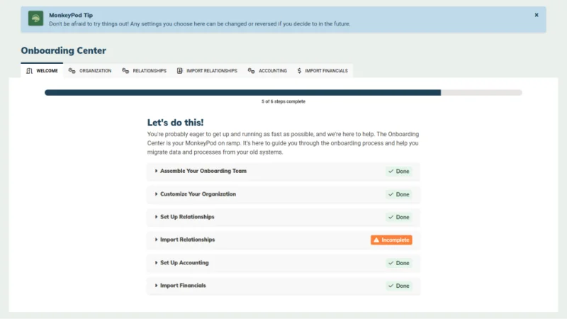 Roadmap Review: Onboarding Center, Better Advanced Relationship Search