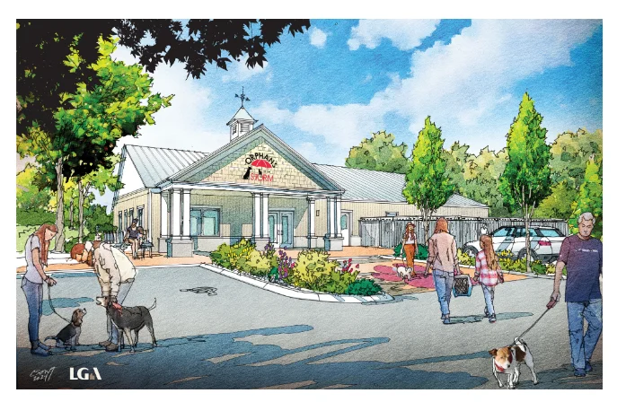 Architect rendering of the new Orphans of the Storm sheltering.